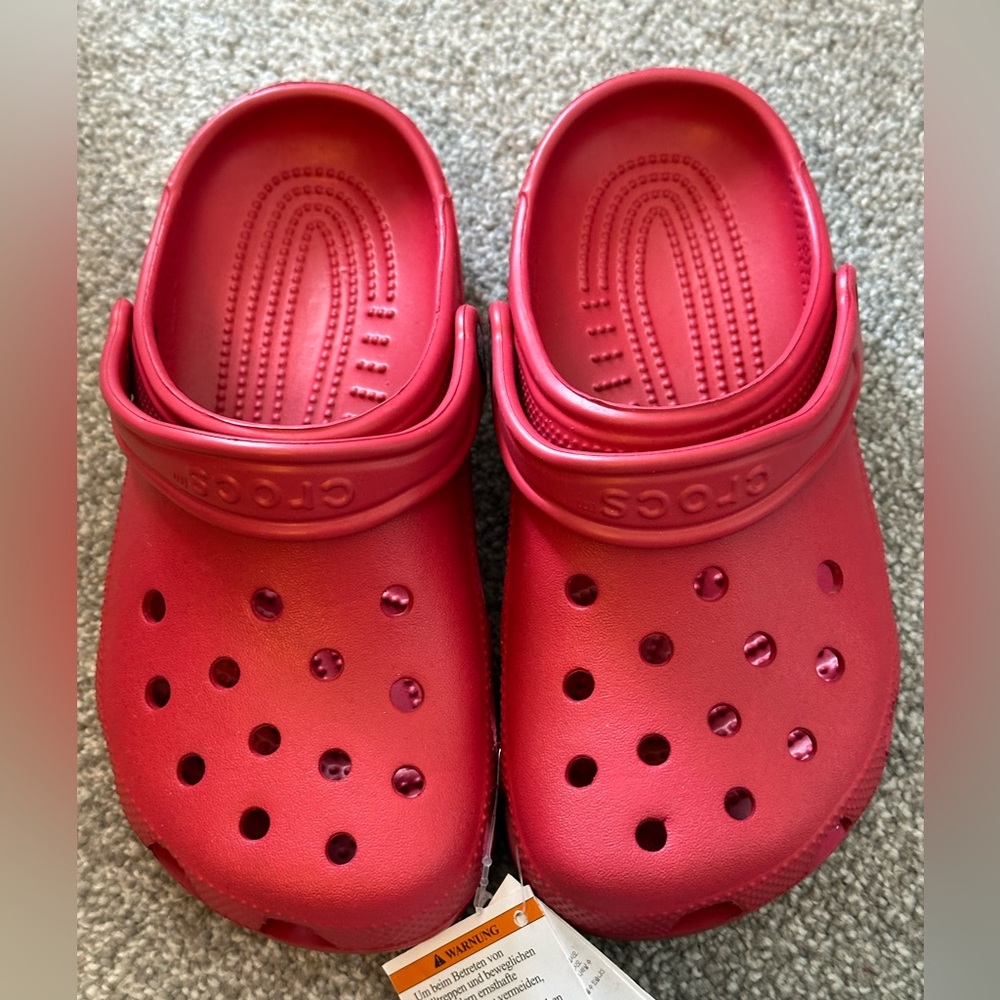 Red crocs